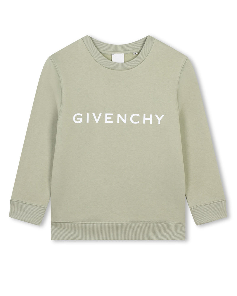 Boys Green Logo Sweatshirt