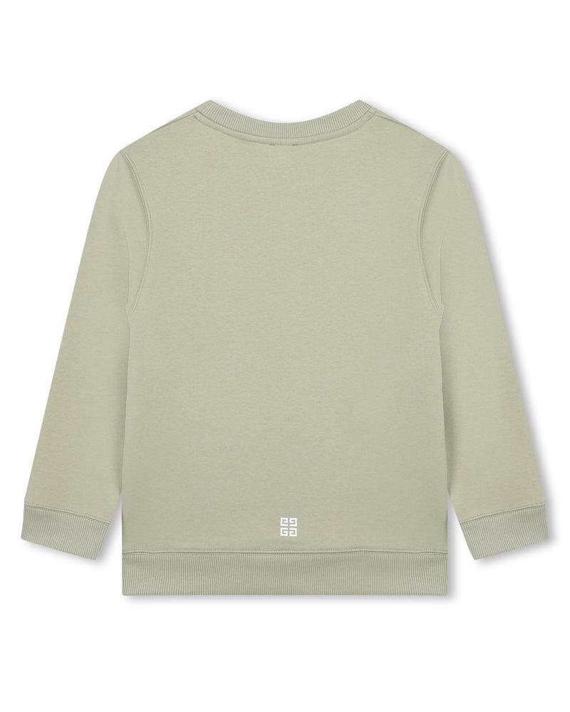 Boys Green Logo Sweatshirt