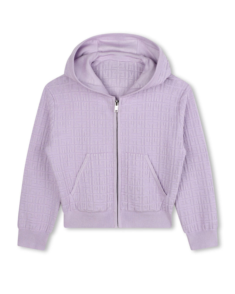 Girls Lilac 4G Knit Sweater