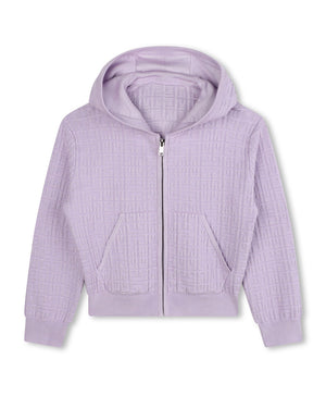 
  
    Givenchy
  
 Girls Lilac 4G Knit Sweater