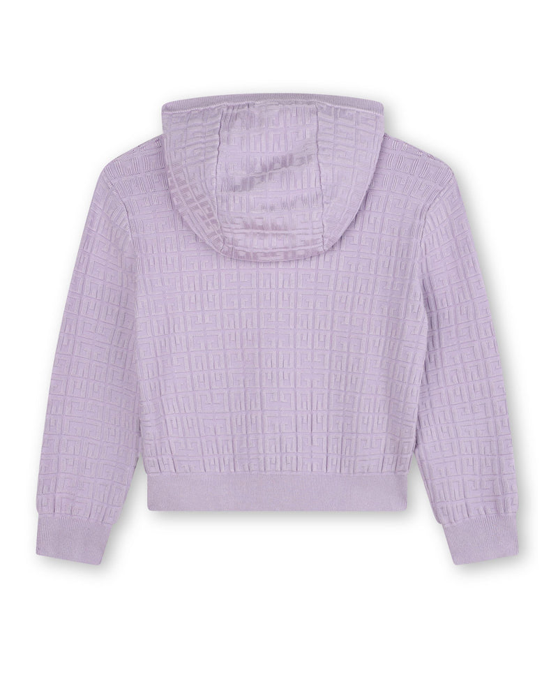 Girls Lilac 4G Knit Sweater