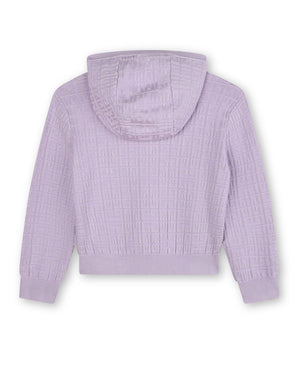 
  
    Givenchy
  
 Girls Lilac 4G Knit Sweater