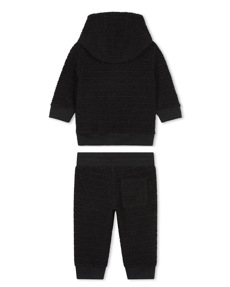 Baby Black 4G Terry Tracksuit