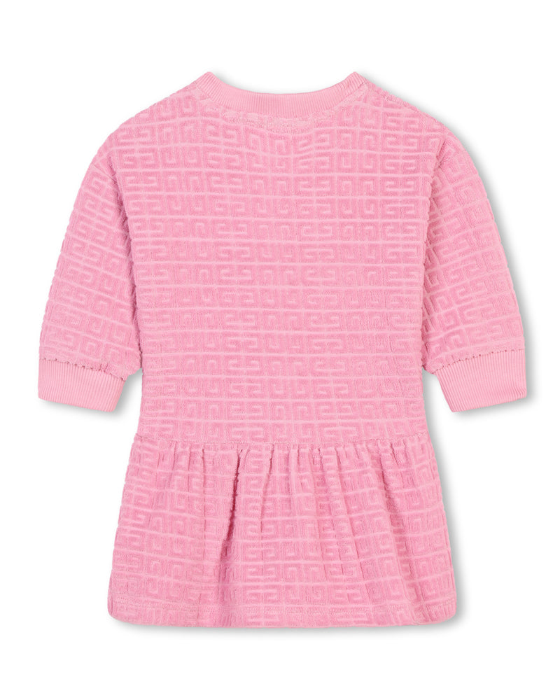 Baby Girls Pink 4G Terry Dress