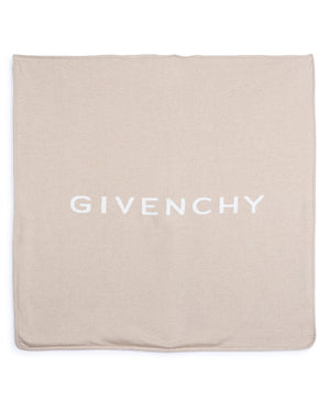 
  
    Givenchy
  
 Baby Beige 4G Knit Blanket