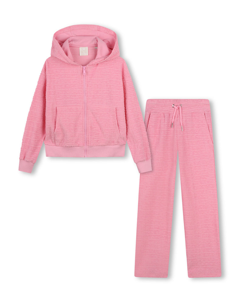 Givenchy Kids Girls Pink 4G Terry Tracksuit 5 year