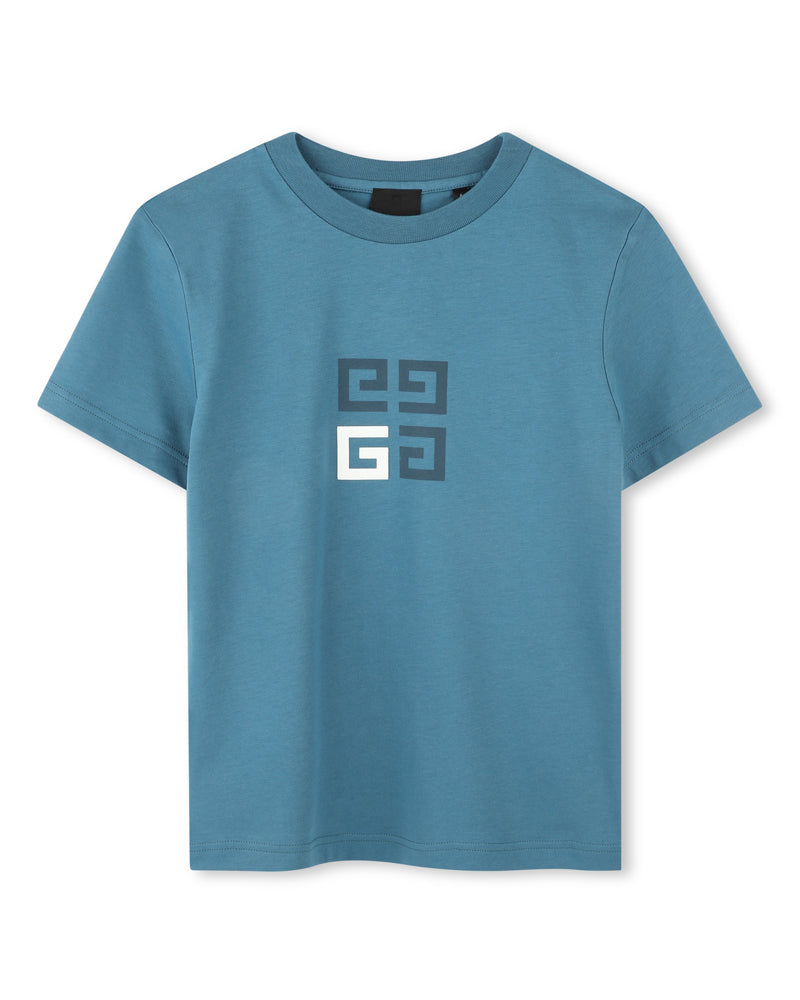 Boys Blue 4G Logo T-Shirt