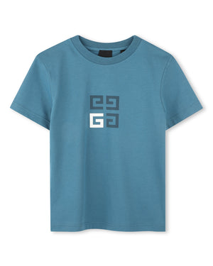 
  
    Givenchy
  
 Boys Blue 4G Logo T-Shirt