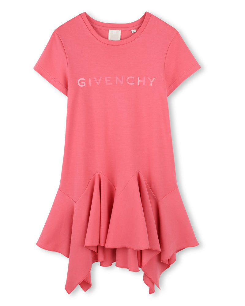 Girls Fuchsia Logo Dress