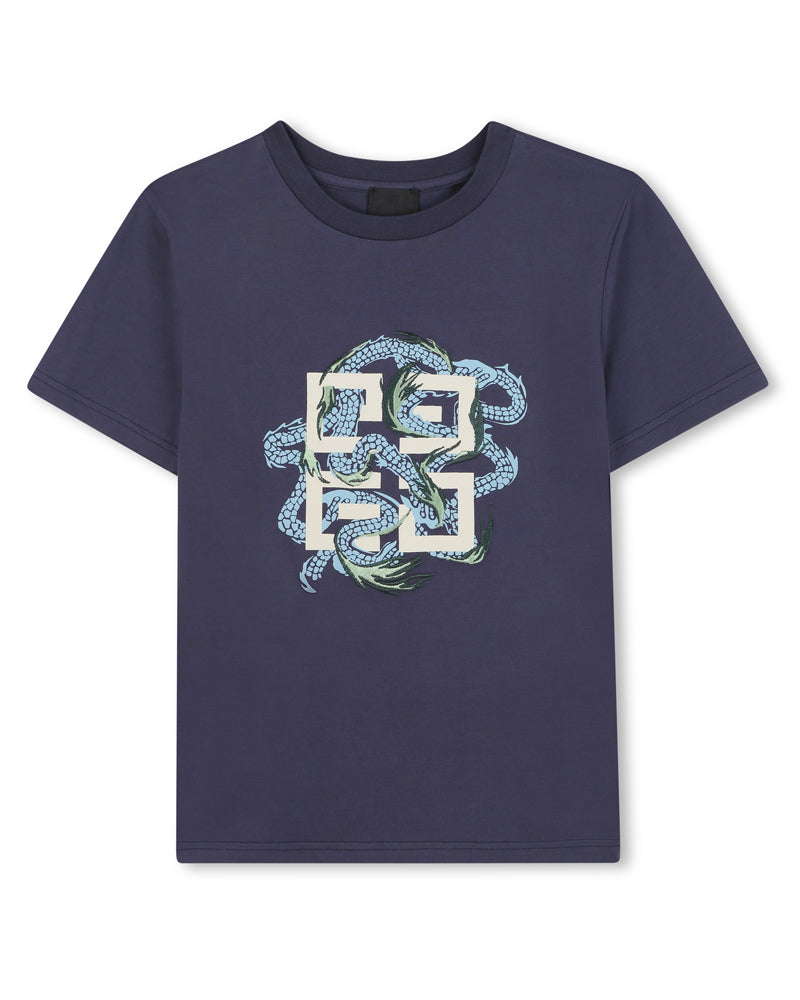 Boys Navy Graphic 4G T-Shirt