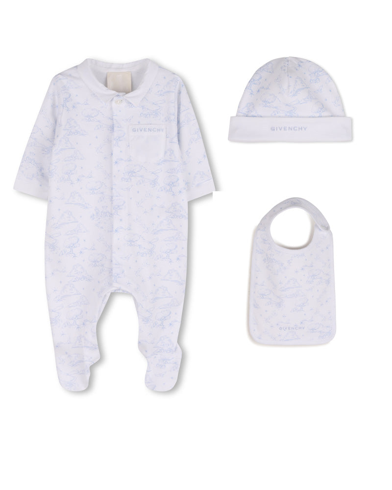 
  
    Givenchy
  
 Baby Boys Blue Printed Gift Set