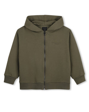 
  
    Givenchy
  
 Boys Green Embroidered Logo Zip Up Hoodie