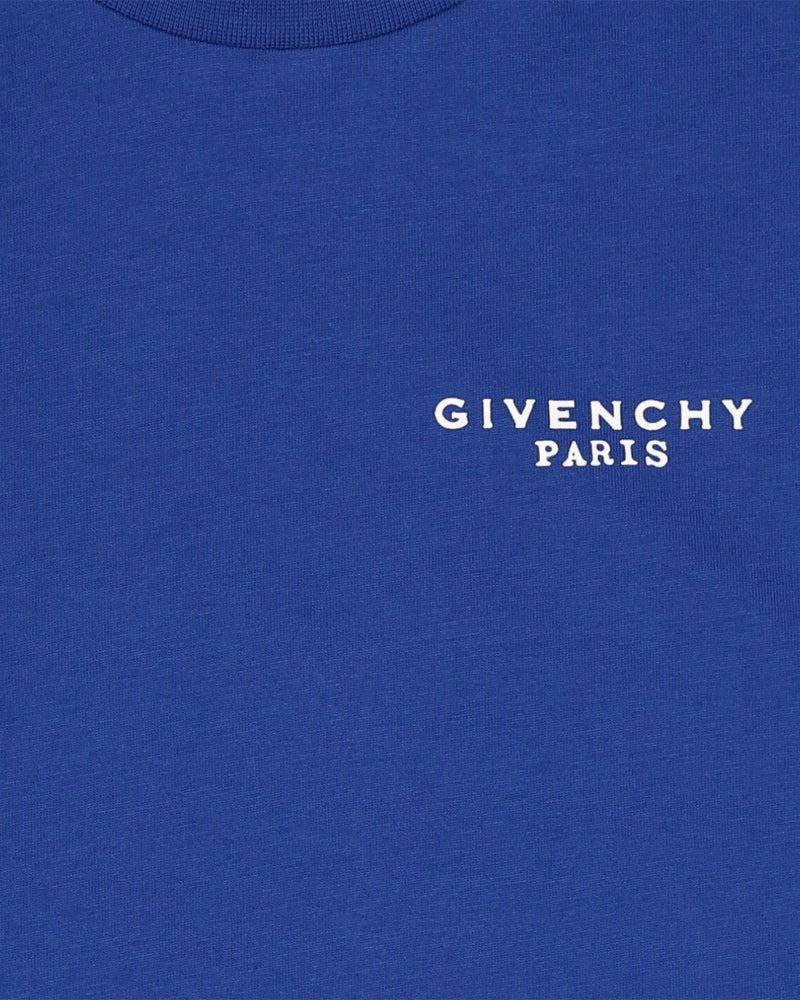 
  
    Givenchy
  
 Boys Blue Embroidered Logo T-Shirt