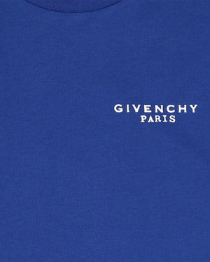 
  
    Givenchy
  
 Boys Blue Embroidered Logo T-Shirt