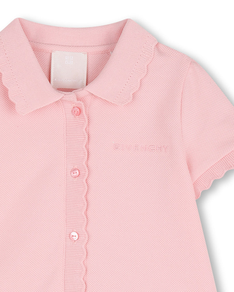 
  
    Givenchy
  
 Baby Girls Pink Pique Cotton Polo Dress