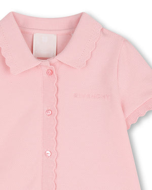 
  
    Givenchy
  
 Baby Girls Pink Pique Cotton Polo Dress