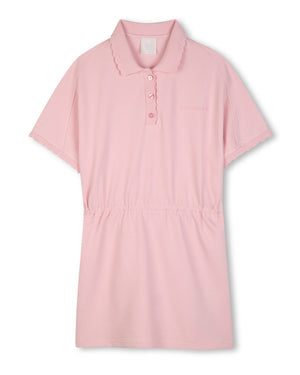 
  
    Givenchy
  
 Girls Pink Cotton Piqué Polo Dress
