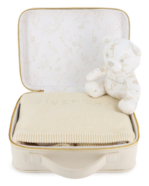 
  
    Givenchy
  
 Baby Beige Knitted Blanket & Teddy Gift Set