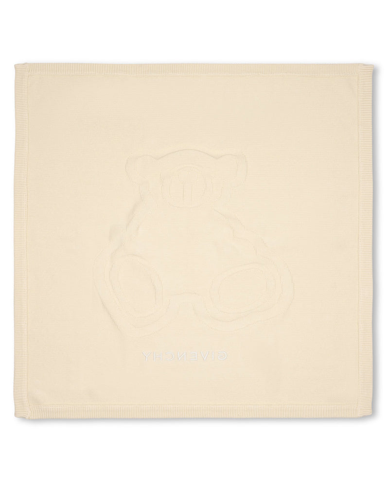 
  
    Givenchy
  
 Baby Beige Knitted Blanket & Teddy Gift Set