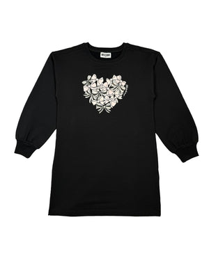 
  
    Moschino
  
 Girls Black Heart Sweater Dress