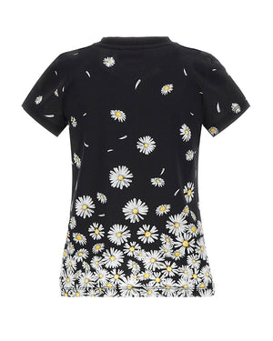 
  
    Moschino
  
 Girls Black Daisy T-Shirt