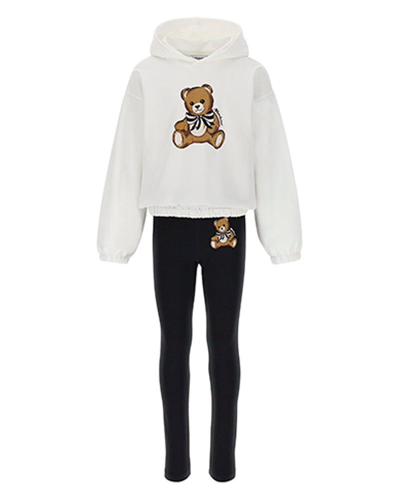 Girls White Sweater &amp; Legging Set