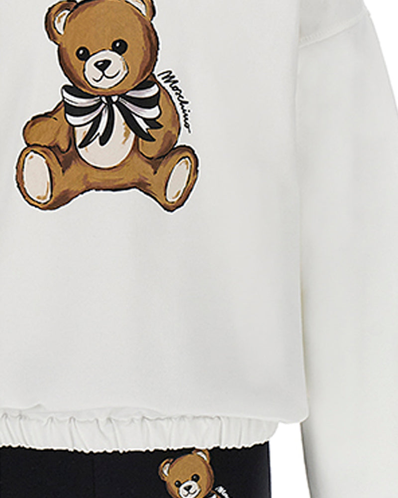 Girls White Sweater &amp; Legging Set