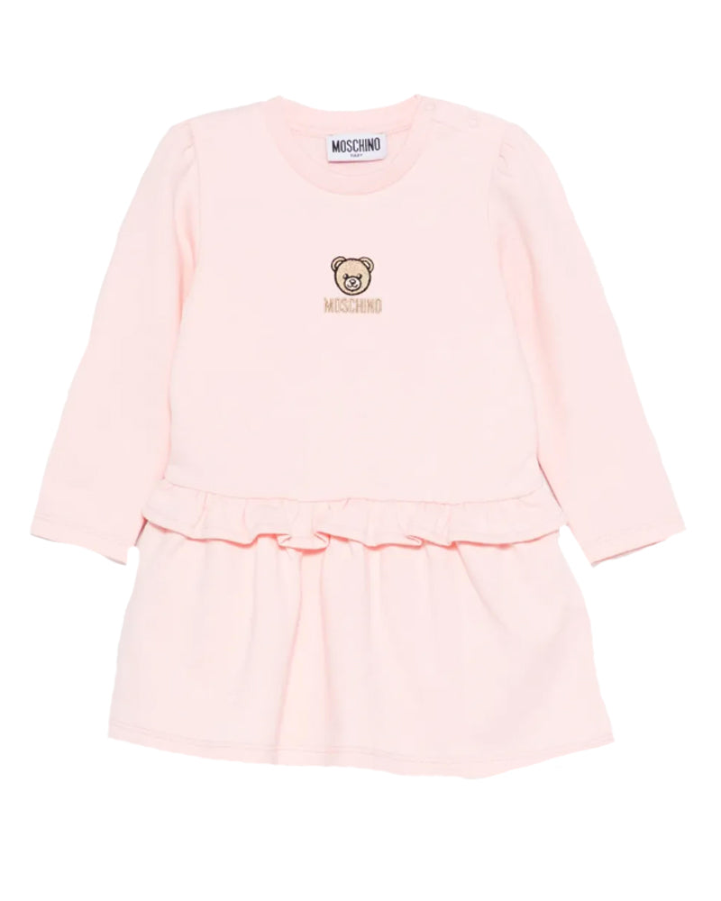 
  
    Moschino
  
 Baby Girls Pink Logo Dress