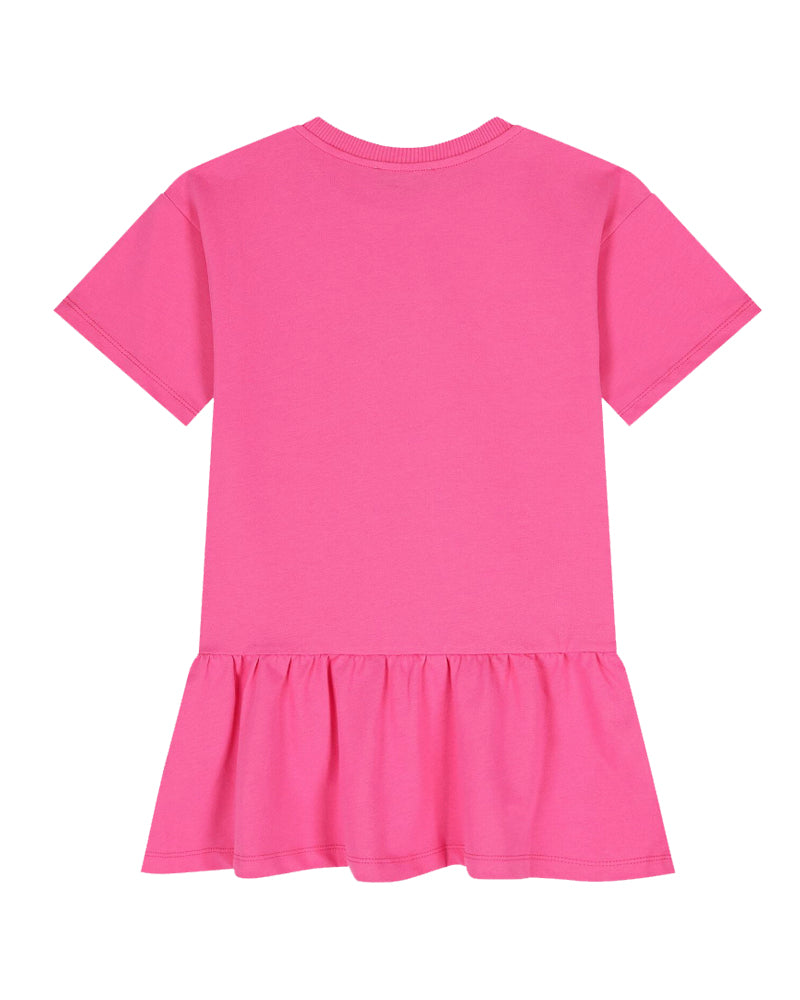 
  
    Moschino
  
 Girls Fuchsia Logo Bear Dress