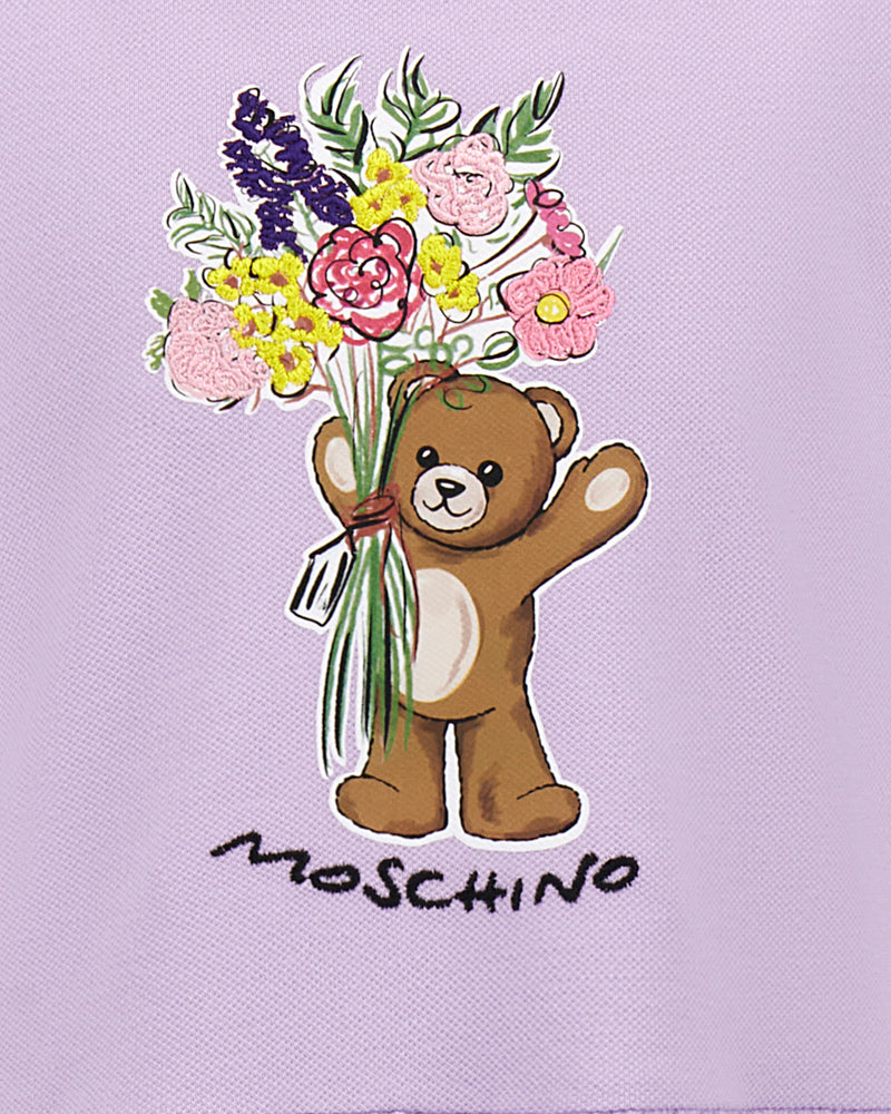 
  
    Moschino
  
 Girls Purple Bear Dress