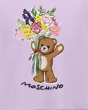 
  
    Moschino
  
 Girls Purple Bear Dress