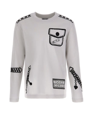 
  
    Moschino
  
 Boys Grey Top