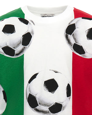 
  
    Moschino
  
 Boys Italian Soccer Ball T-Shirt