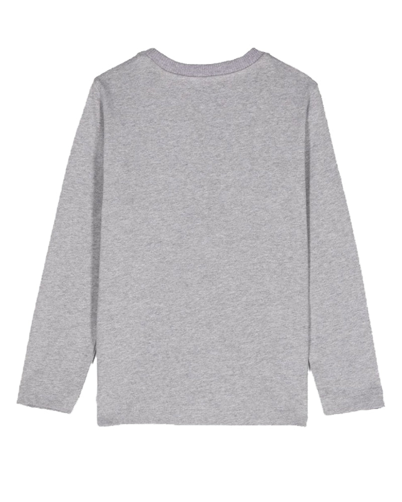 Boys Grey Two Bear Logo Top