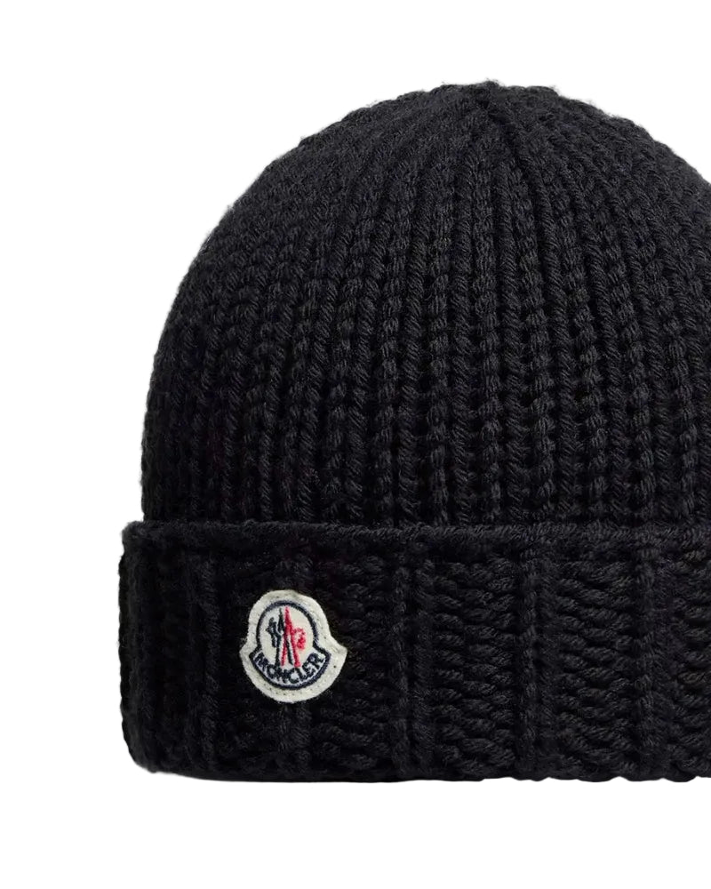 
  
    Moncler
  
    Enfant
  
 Black Knit Wool Hat