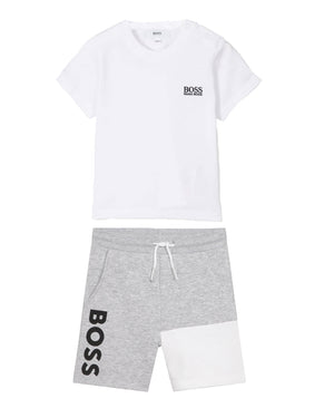 
  
    Boss
  
 Baby Boys Grey Short Set