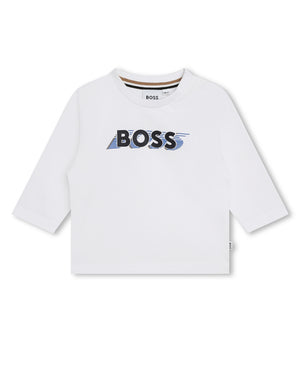 
  
    Boss
  
 Baby Boys White Long Sleeve Top