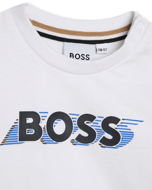 
  
    Boss
  
 Baby Boys White Long Sleeve Top