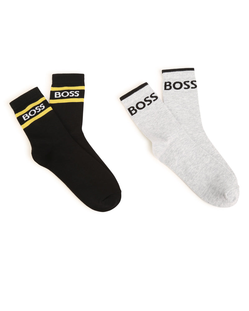 Boys Black 2 Pack Sock Set