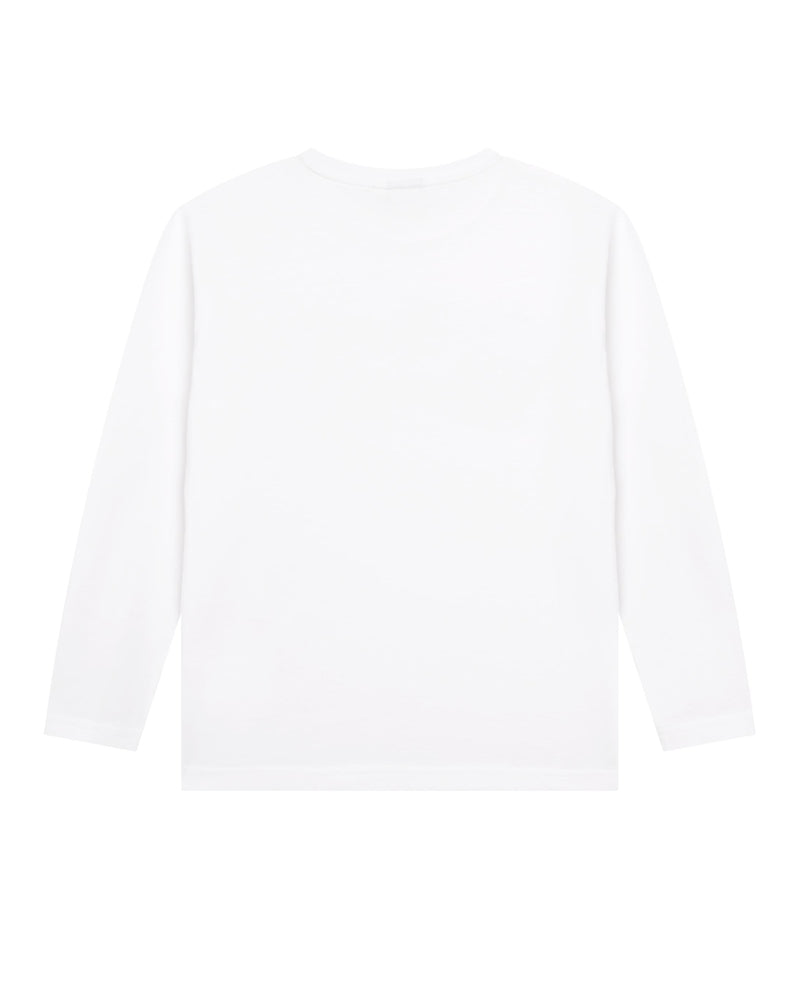 Boys White Long Sleeve Top