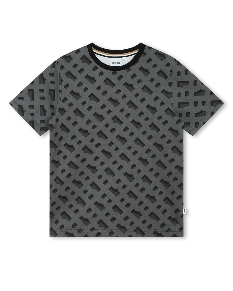       Boss   Boys Black B Monogram T-Shirt