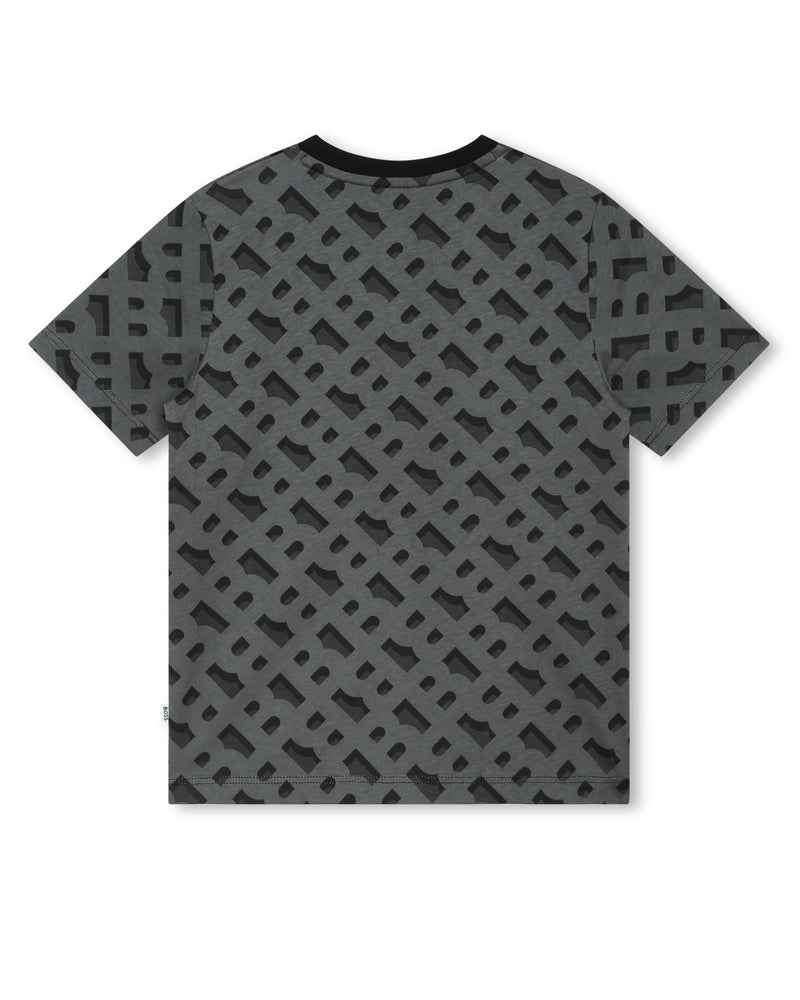 Boys Black B Monogram T-Shirt