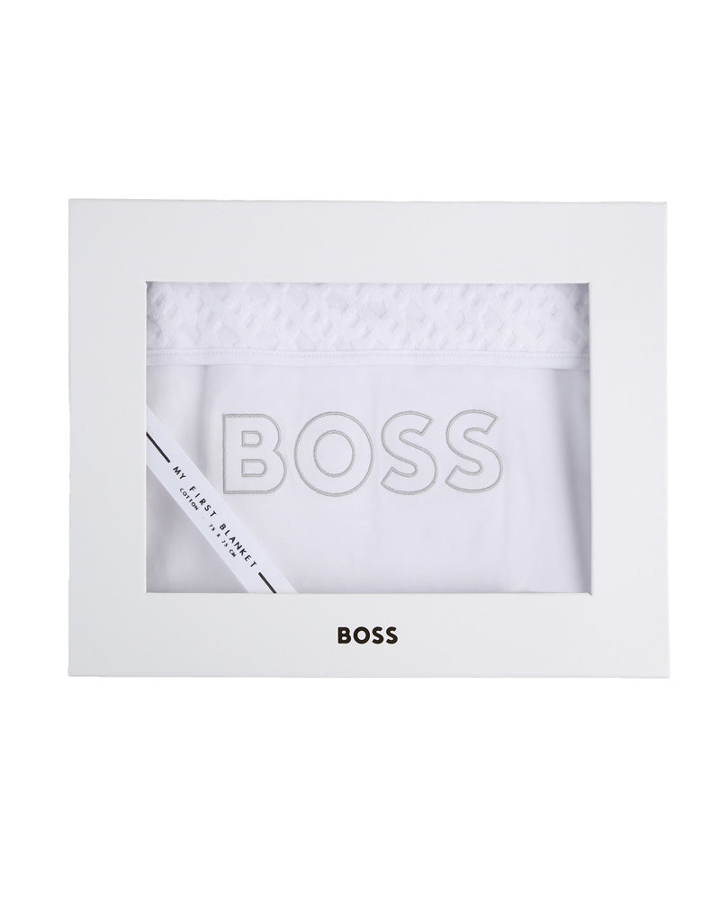 Baby Boys White Blanket