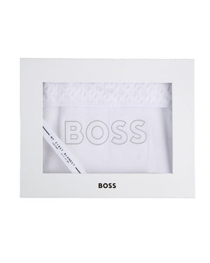 
  
    Boss
  
 Baby Boys White Blanket