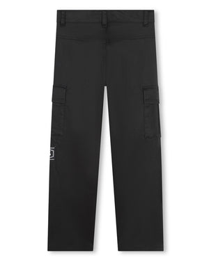 
  
    Boss
  
 Boys Black Slim Fit Cargo Pants