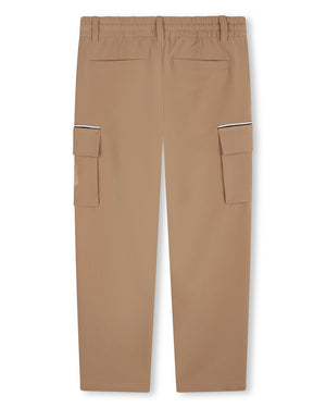 
  
    Boss
  
 Boys Beige Slim Fit Cargo Pants