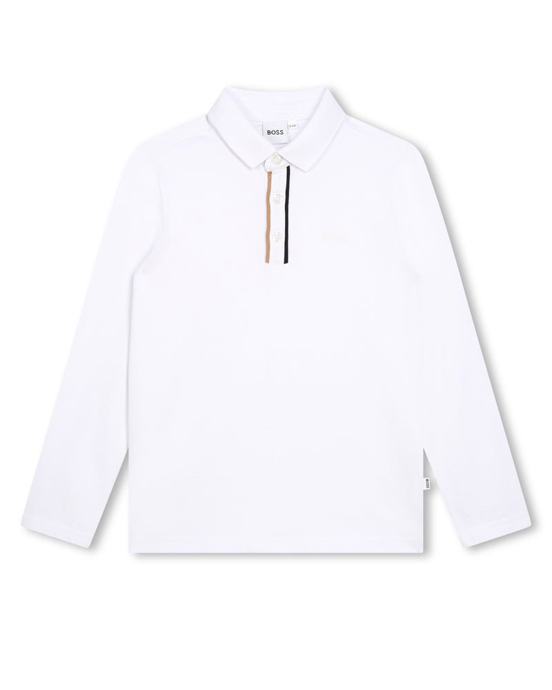 Boys White Polo