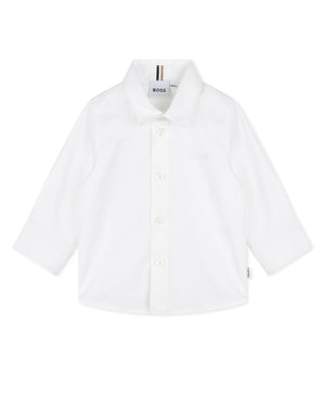 
  
    Boss
  
 Baby Boys White Button Down Shirt