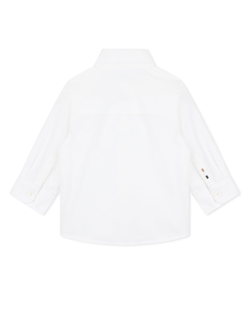 Baby Boys White Button Down Shirt