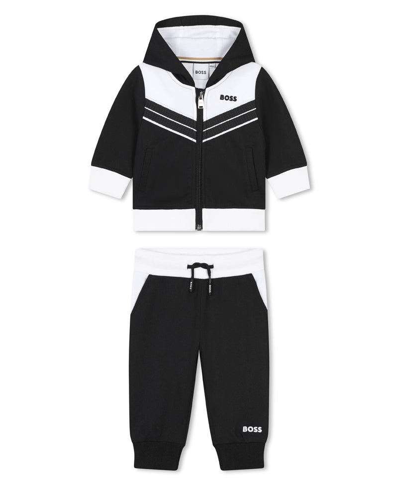 Baby Boys Black Tracksuit